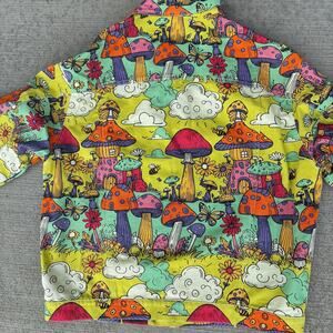 100% Cotton Mushroom Jean Jacket Button Up Mens XL NWOT